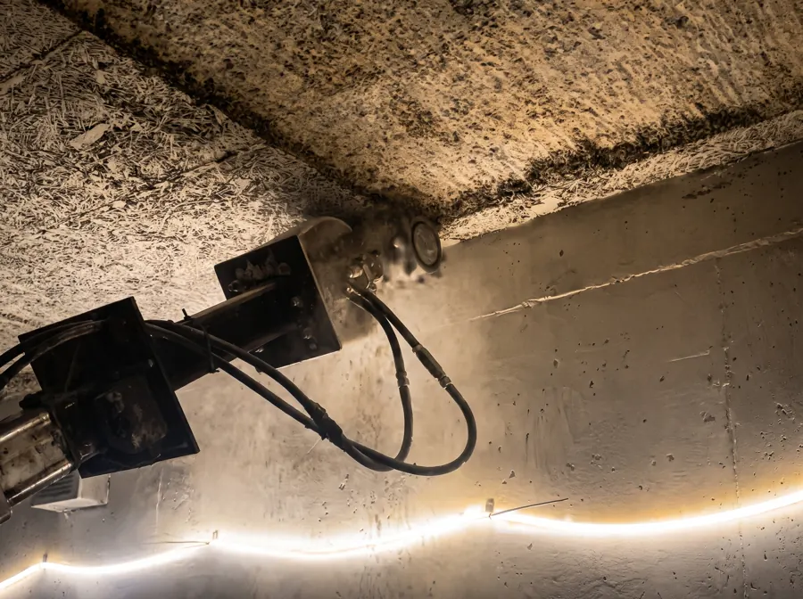 Fræsning på undersiden af betondæk