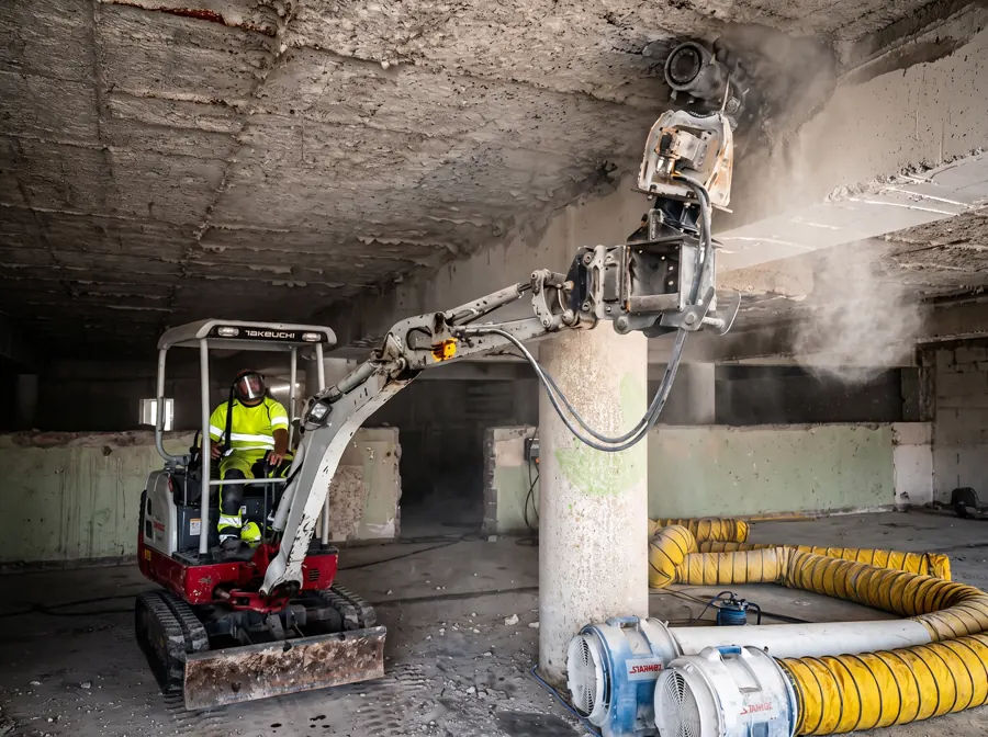Betonfræsning under dæk